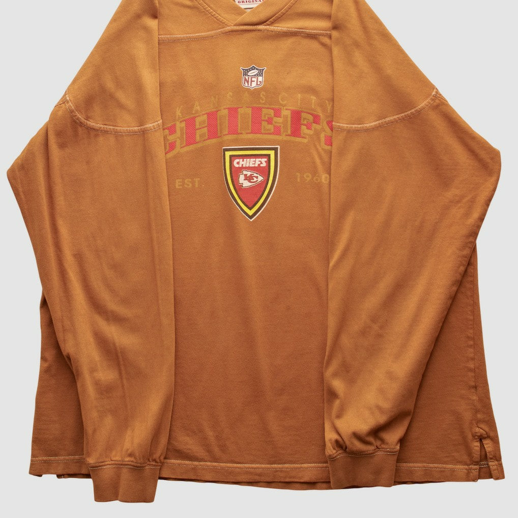 Kansas City Chiefs NFL 2000s Pullover Sweatshirt Brown Vintage - Fanatics