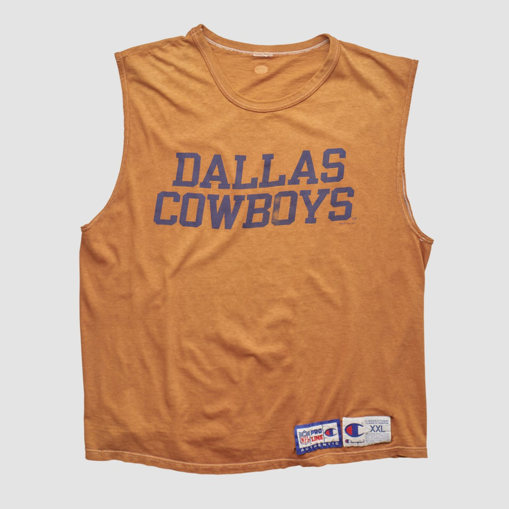 Dallas Cowboys Champion 1994 Tank Orange Vintage - Fanatics