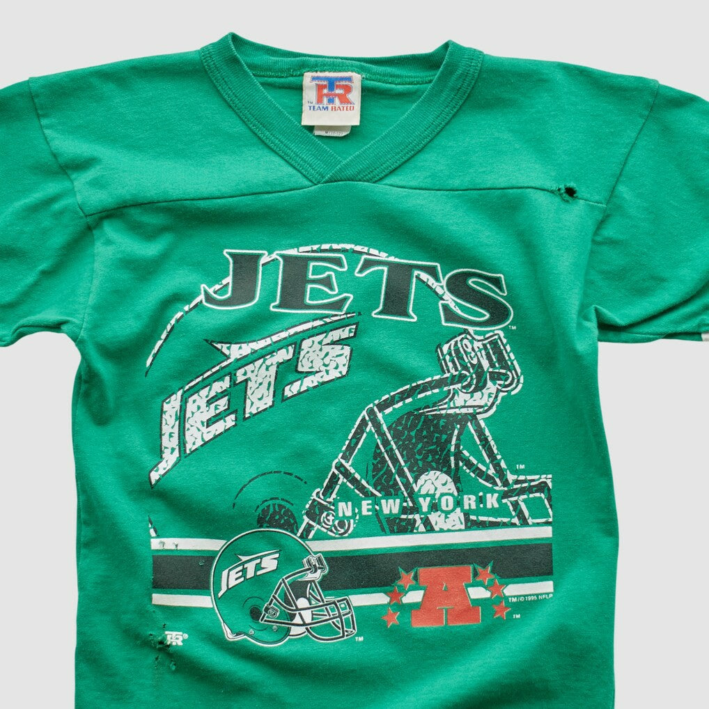 New York Jets Team Rated 90s T-shirt Green Vintage - Fanatics
