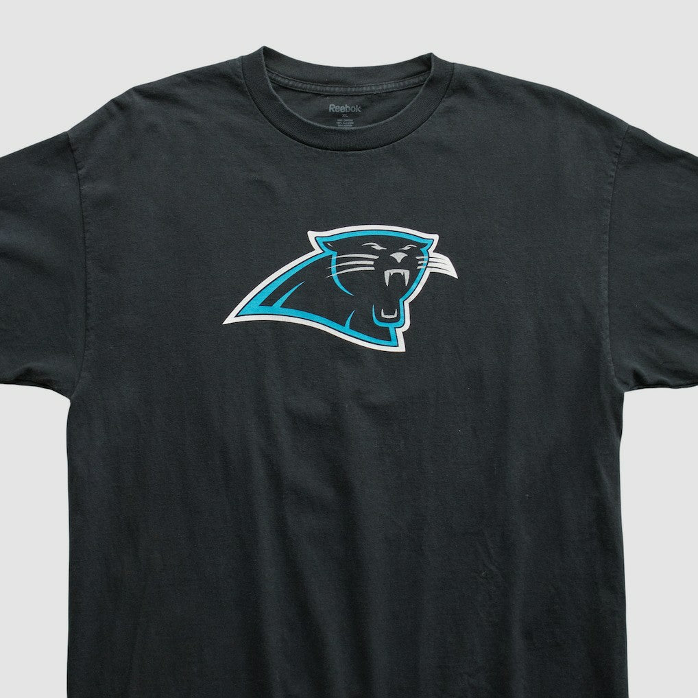 Carolina Panthers Reebok 2000s T-shirt Black Vintage - Fanatics