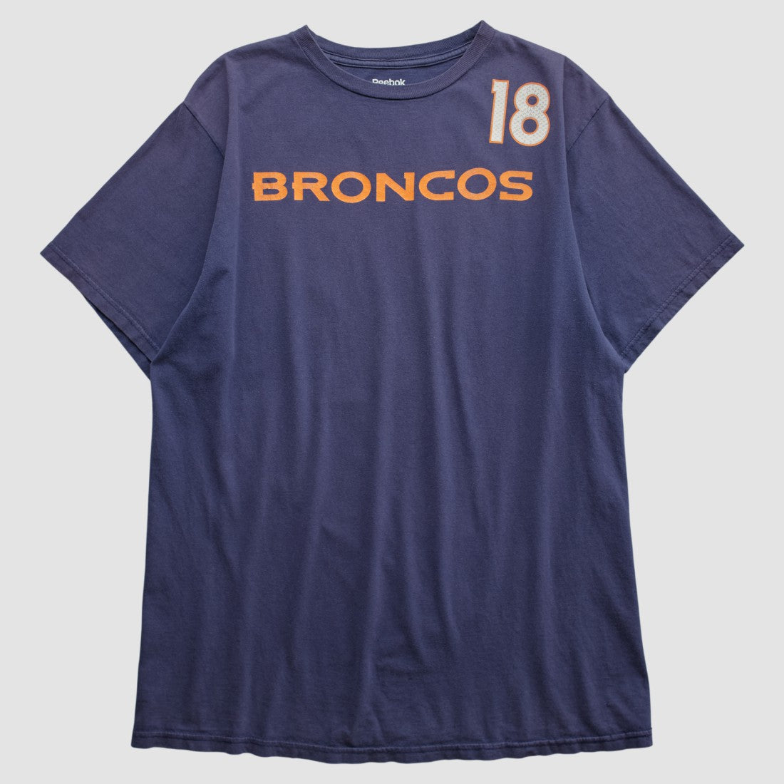 Denver Broncos Reebok 2010s T-shirt Navy Vintage - Fanatics