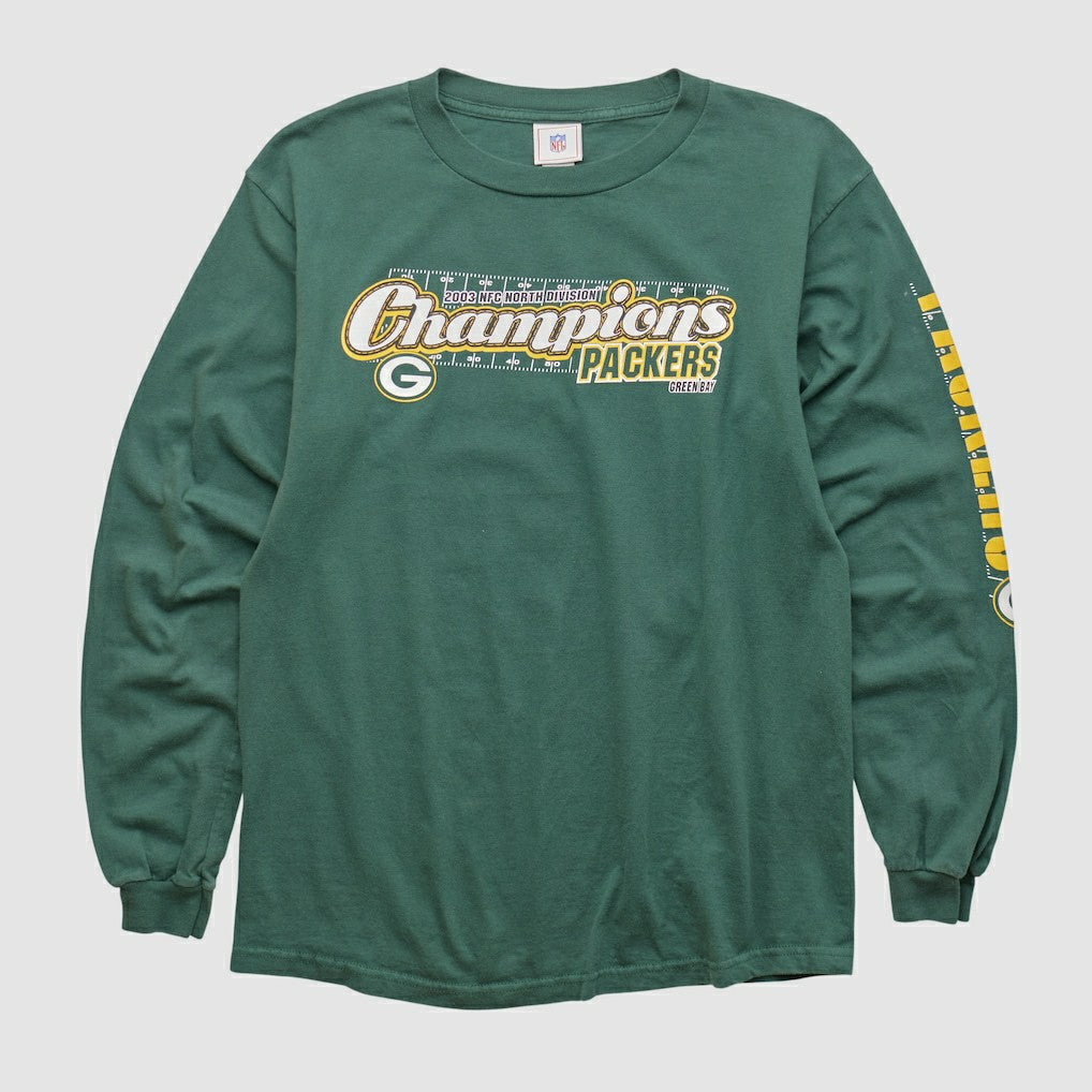Green Bay Packers NFL 2000s Long Sleeve T-shirt Green Vintage - Fanatics