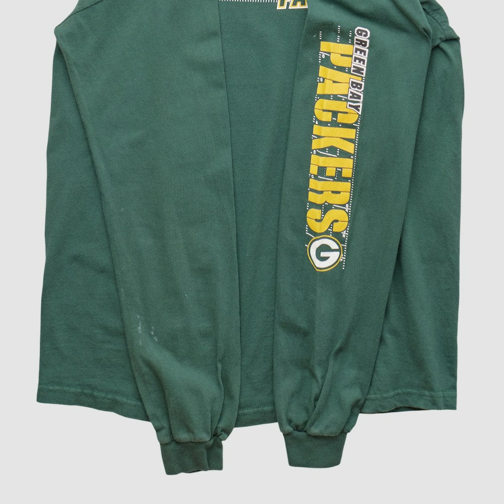 Green Bay Packers NFL 2000s Long Sleeve T-shirt Green Vintage - Fanatics