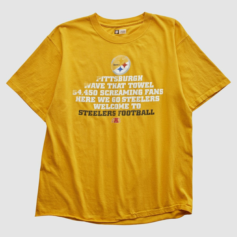 Pittsburgh Steelers NFL 2010s T-shirt Yellow Vintage - Fanatics