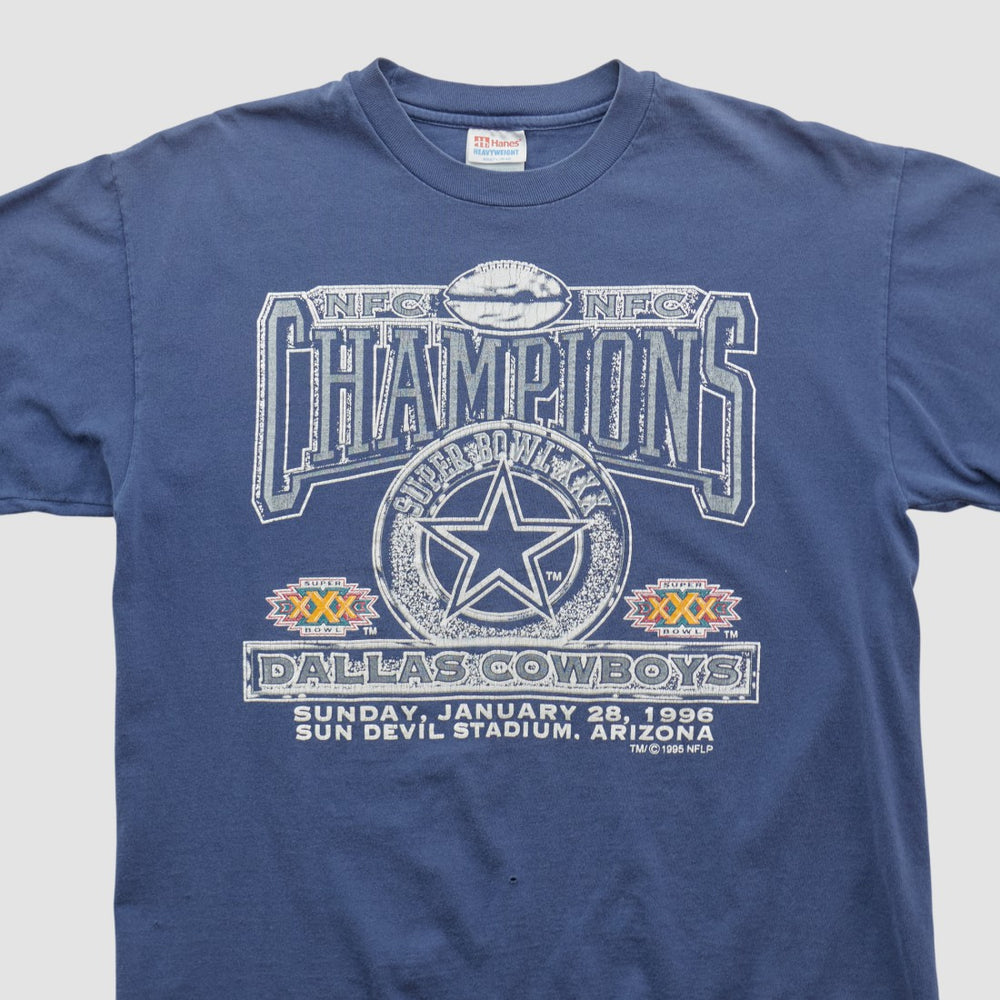 Dallas Cowboys Hanes 1996 T-shirt Navy Vintage - Fanatics