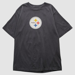 Pittsburgh Steelers Reebok 2000s T-shirt Charcoal Vintage - Fanatics