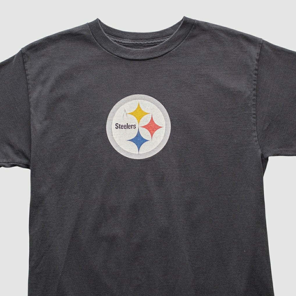 Pittsburgh Steelers Reebok 2000s T-shirt Charcoal Vintage - Fanatics