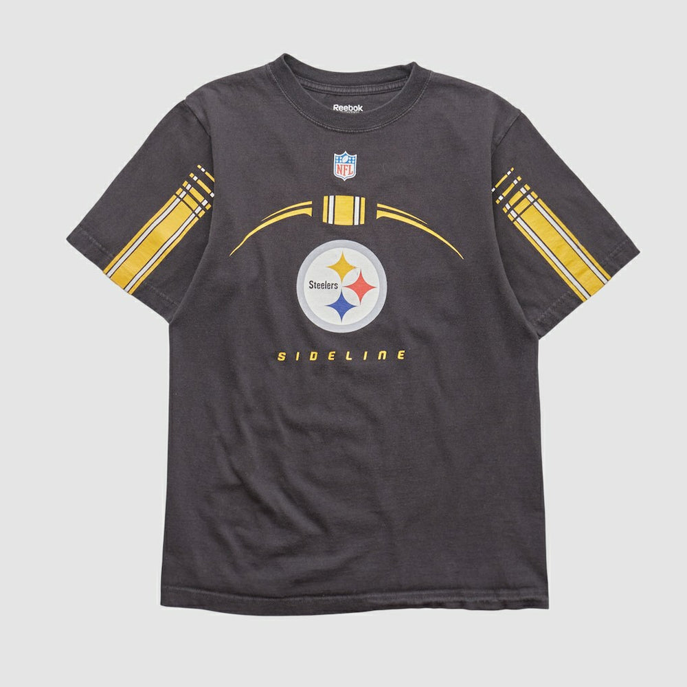Pittsburgh Steelers Reebok 2000s T-shirt Black Vintage - Fanatics