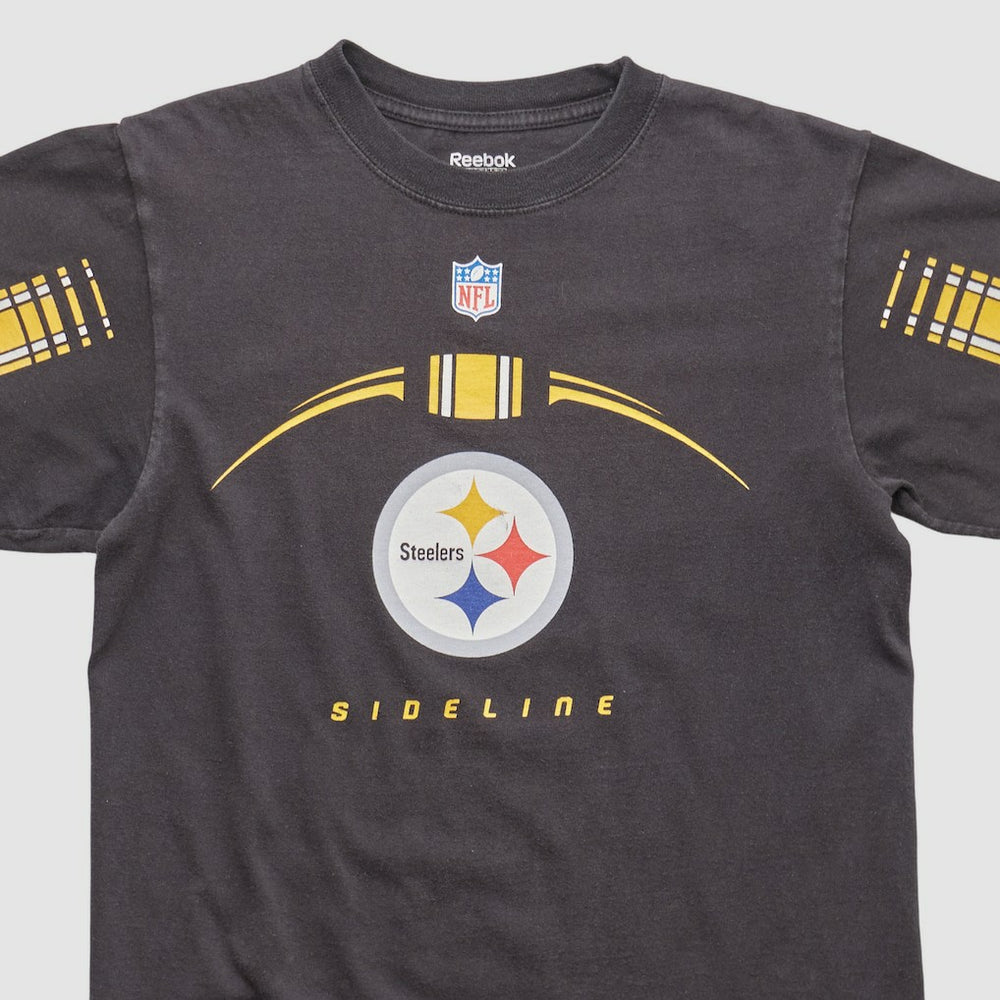 Pittsburgh Steelers Reebok 2000s T-shirt Black Vintage - Fanatics