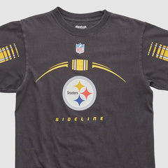 Pittsburgh Steelers Reebok 2000s T-shirt Black Vintage - Fanatics