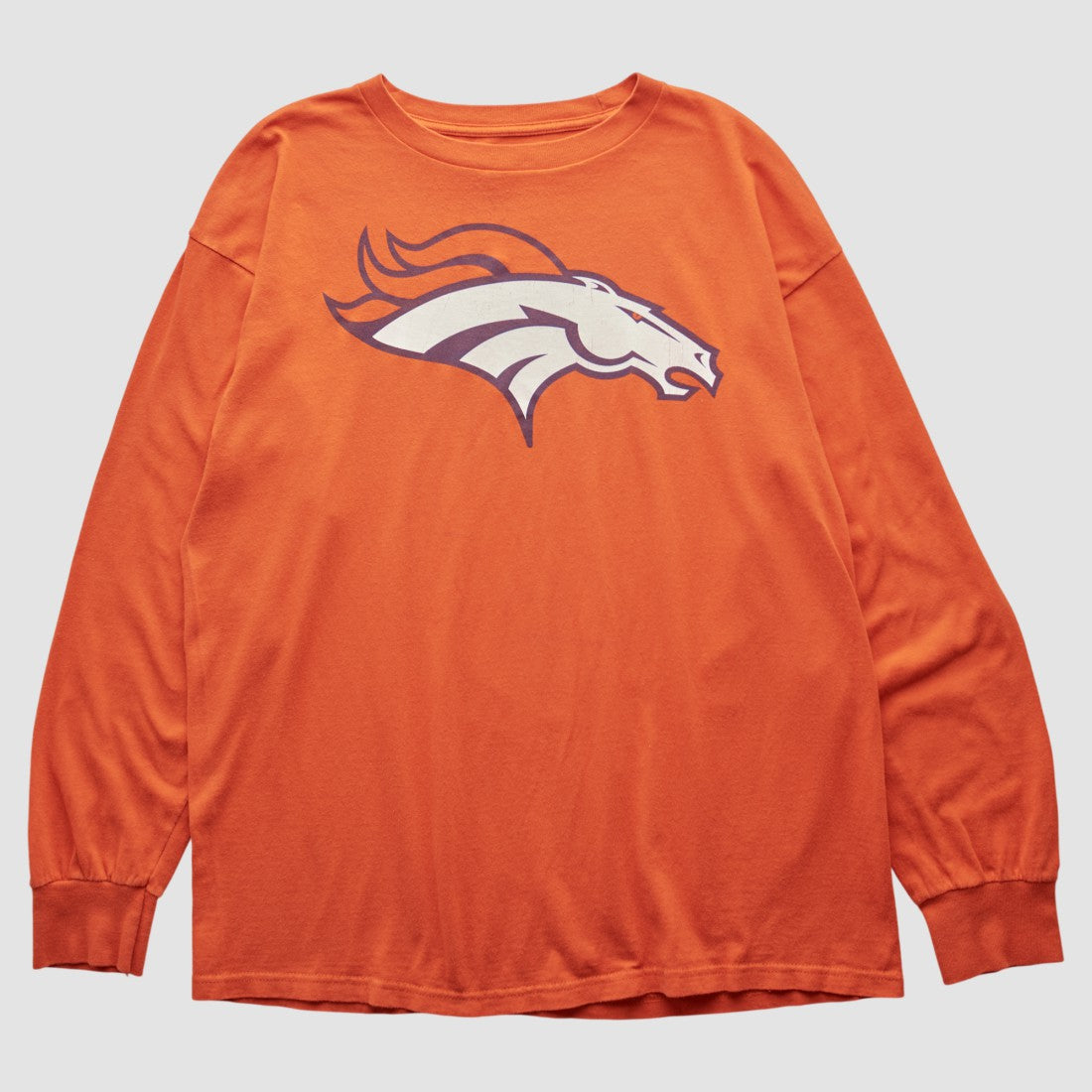 Denver Broncos NFL 2000s Long Sleeve T-shirt Orange Vintage - Fanatics