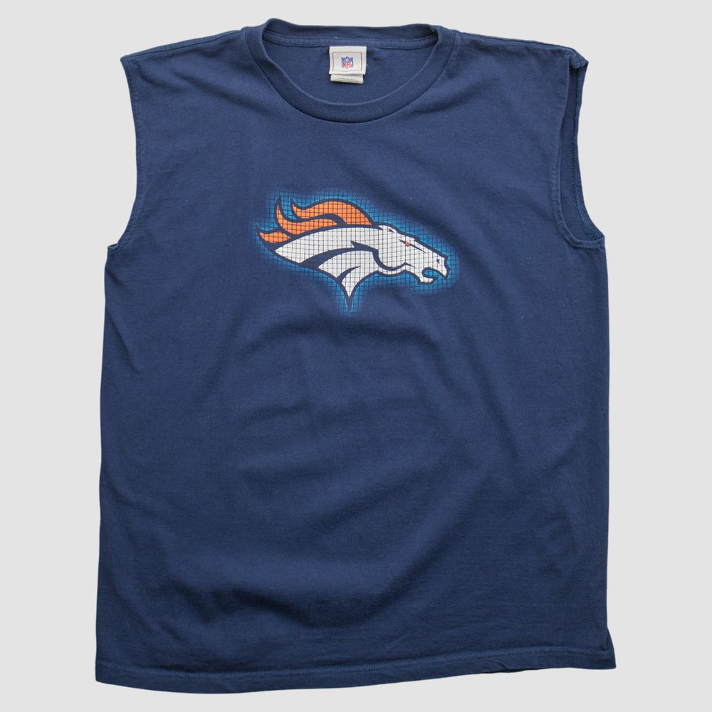 Denver Broncos NFL 2000s Tank Navy Vintage - Fanatics
