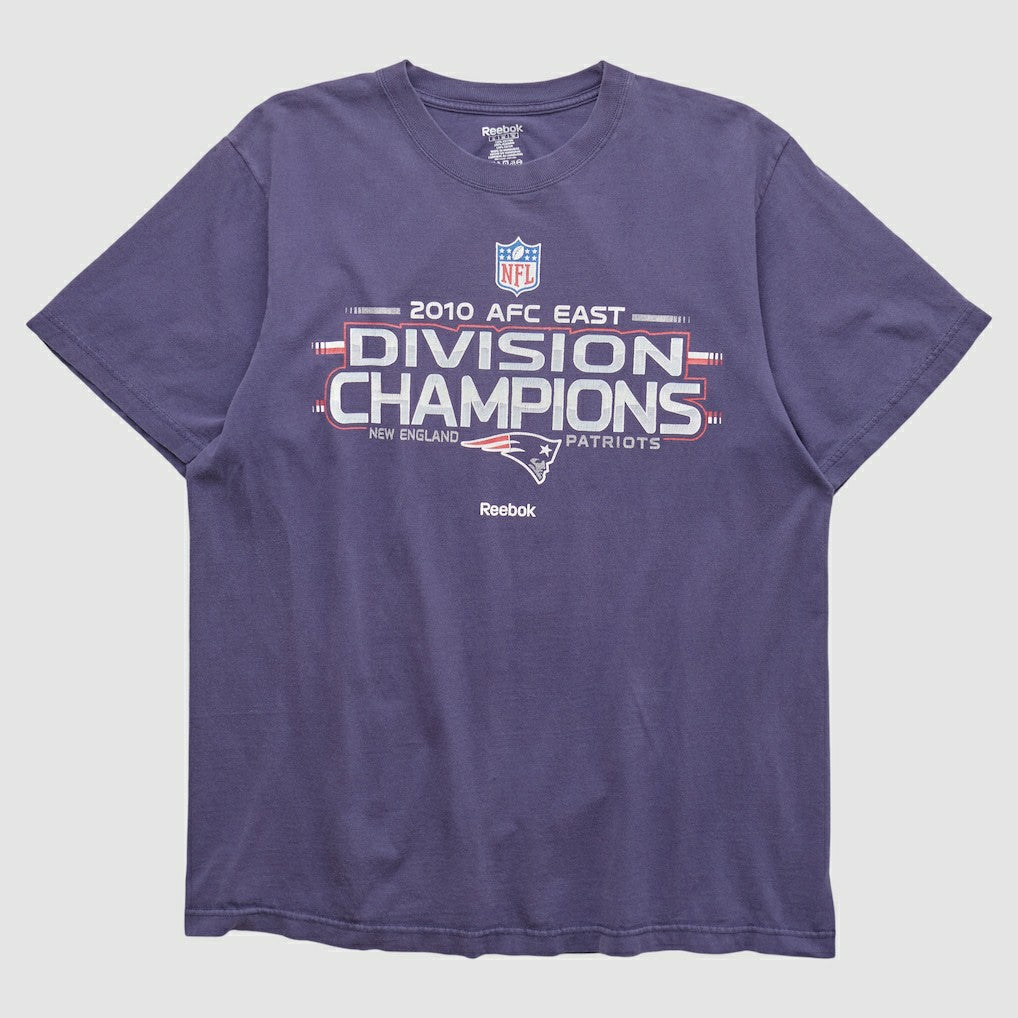 New England Patriots Reebok 2010 T-shirt Purple Vintage - Fanatics