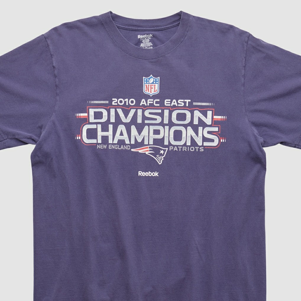 New England Patriots Reebok 2010 T-shirt Purple Vintage - Fanatics