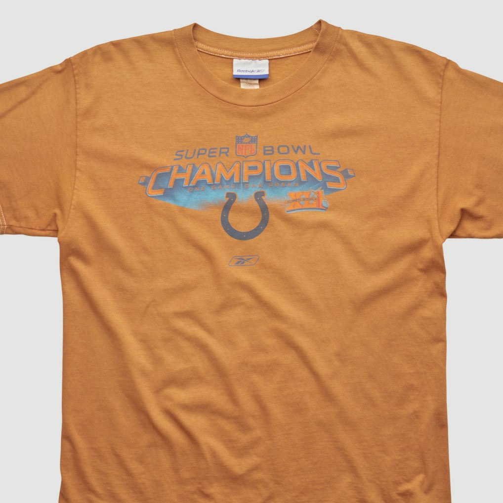 Indianapolis Colts Reebok 2007 T-shirt Orange Vintage - Fanatics