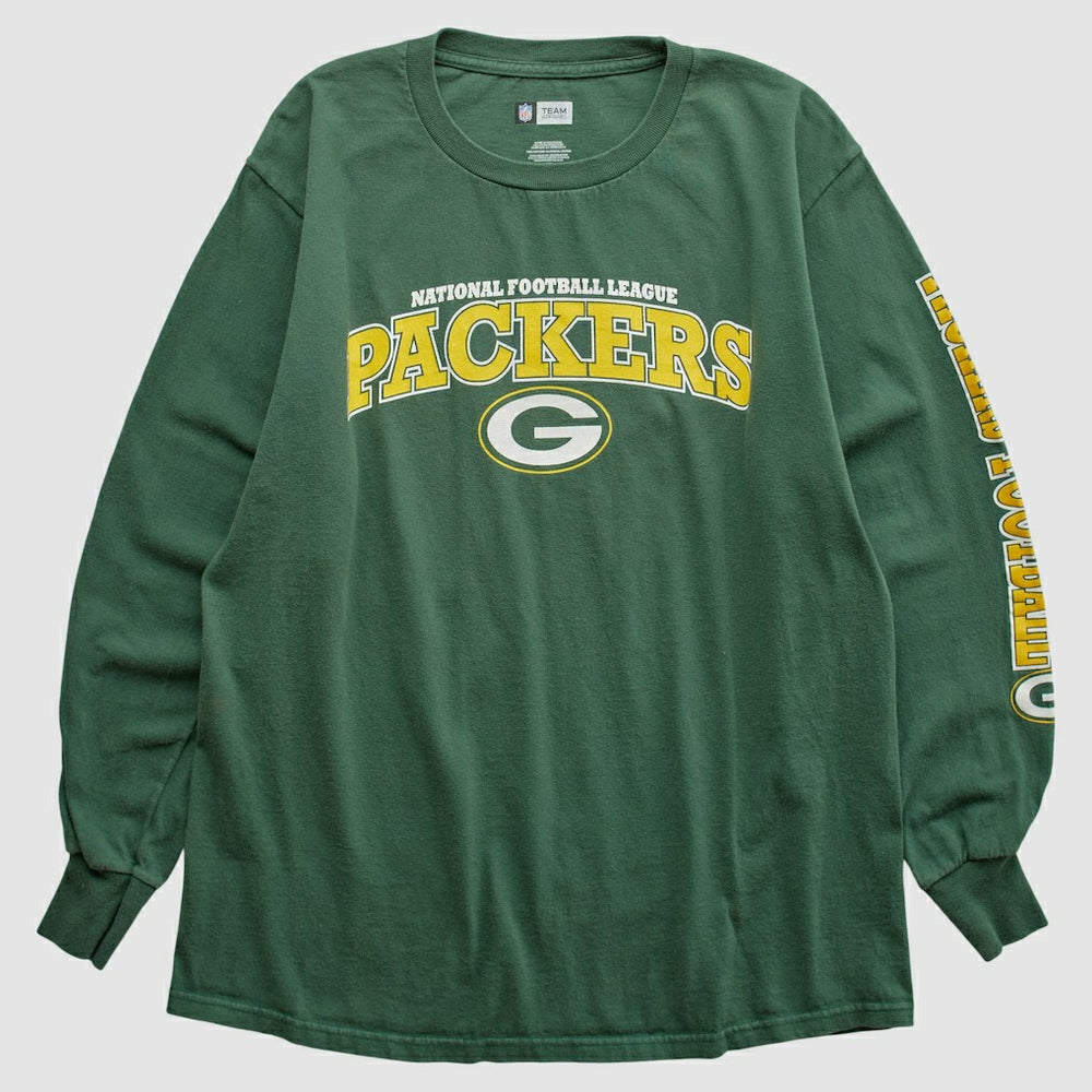 Green Bay Packers NFL 2010 Long Sleeve T-shirt Green Vintage - Fanatics