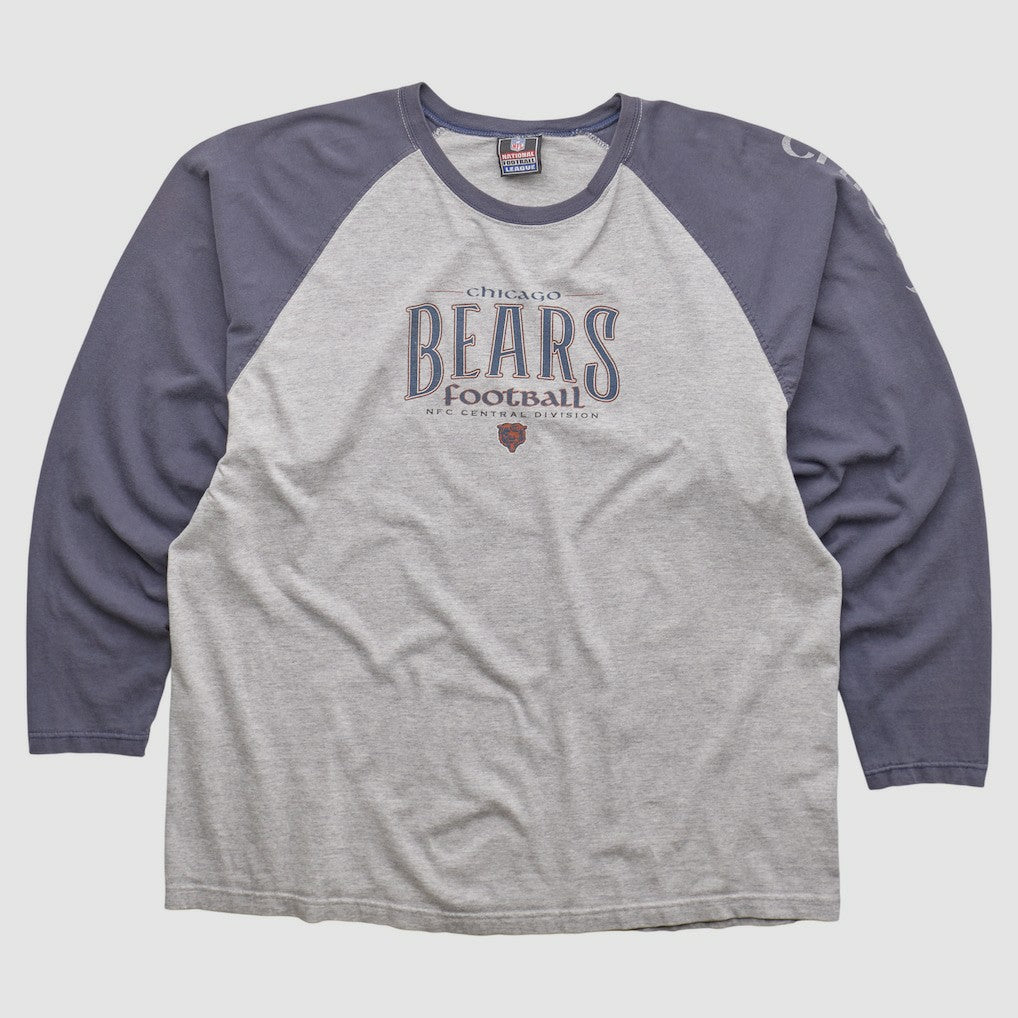 Chicago Bears NFL 2000s Long Sleeve T-shirt Heather Gray Vintage - Fanatics