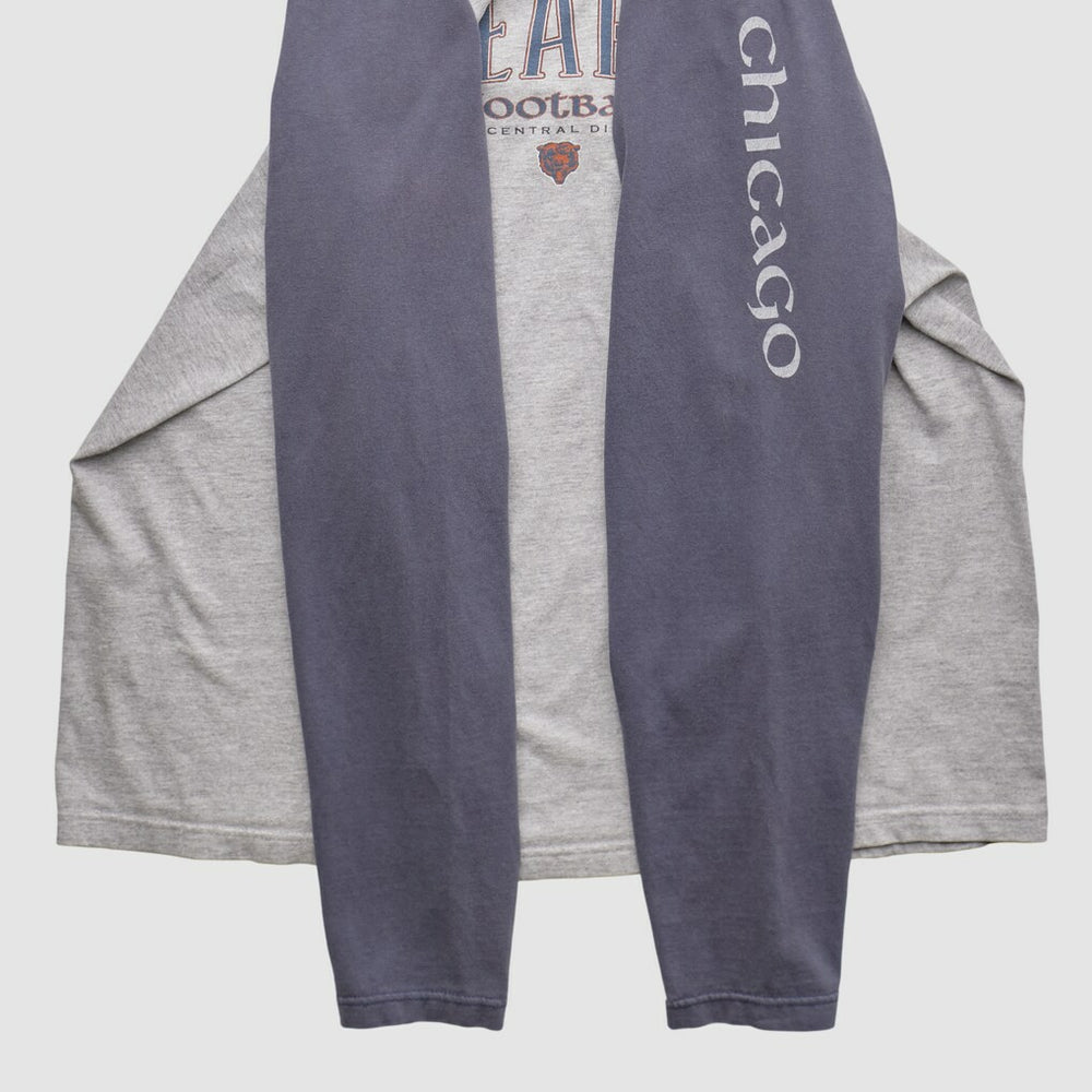 Chicago Bears NFL 2000s Long Sleeve T-shirt Heather Gray Vintage - Fanatics