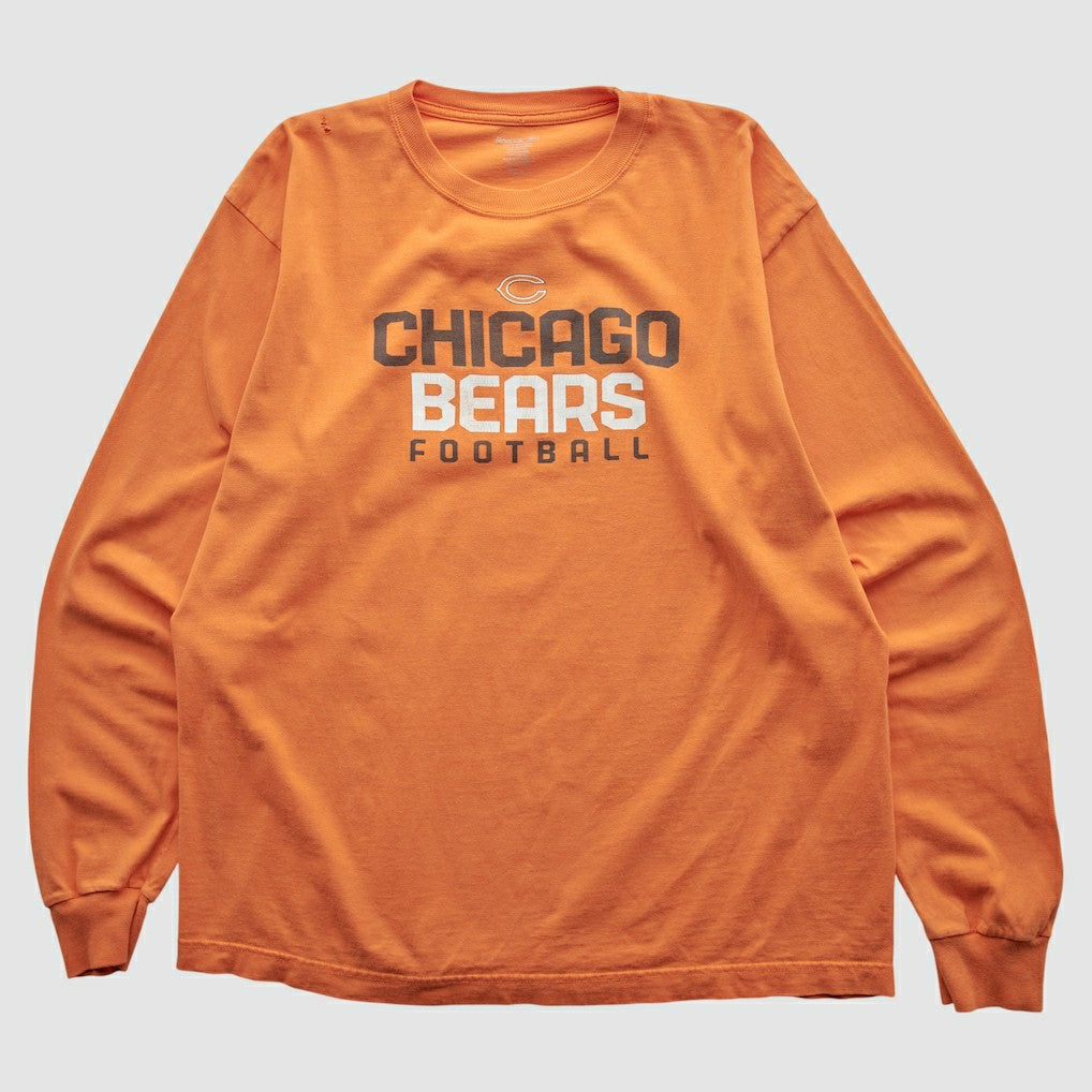 Chicago Bears Reebok 2000s Long Sleeve T-shirt Orange Vintage - Fanatics