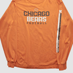 Chicago Bears Reebok 2000s Long Sleeve T-shirt Orange Vintage - Fanatics