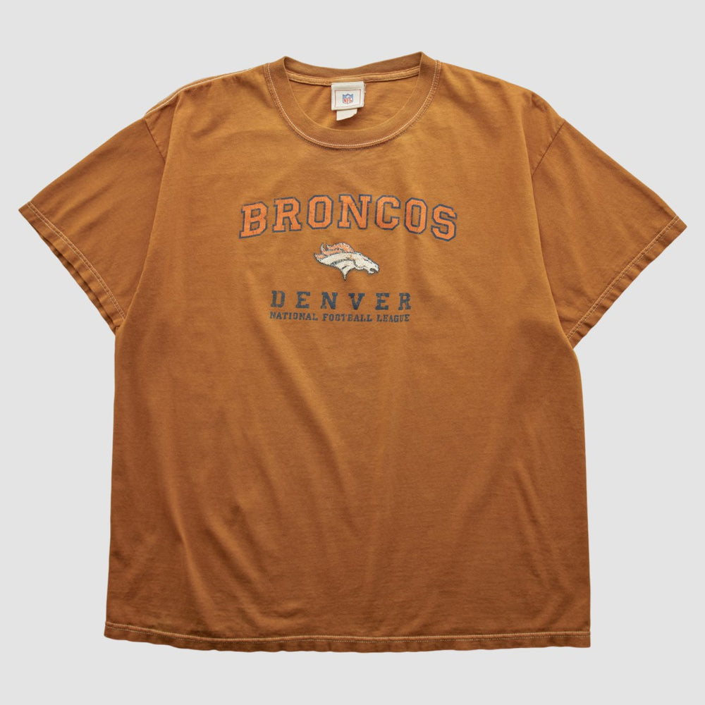 Denver Broncos NFL 2000s T-shirt Brown Vintage - Fanatics