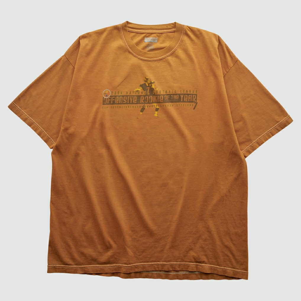 Pittsburgh Steelers Reebok 2004 T-shirt Orange Vintage - Fanatics