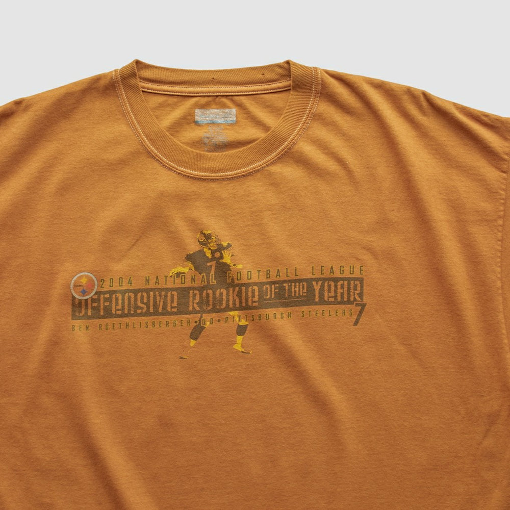 Pittsburgh Steelers Reebok 2004 T-shirt Orange Vintage - Fanatics
