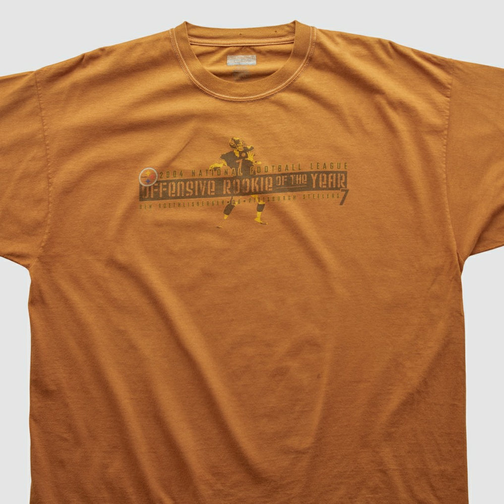 Pittsburgh Steelers Reebok 2004 T-shirt Orange Vintage - Fanatics