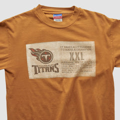 Tennessee Titans Champion 2000s Long Sleeve T-shirt Brown Vintage - Fanatics