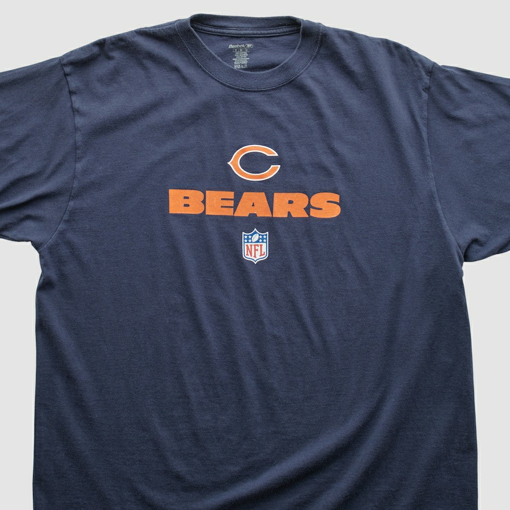 Chicago Bears Reebok 2000s T-shirt Navy Vintage - Fanatics