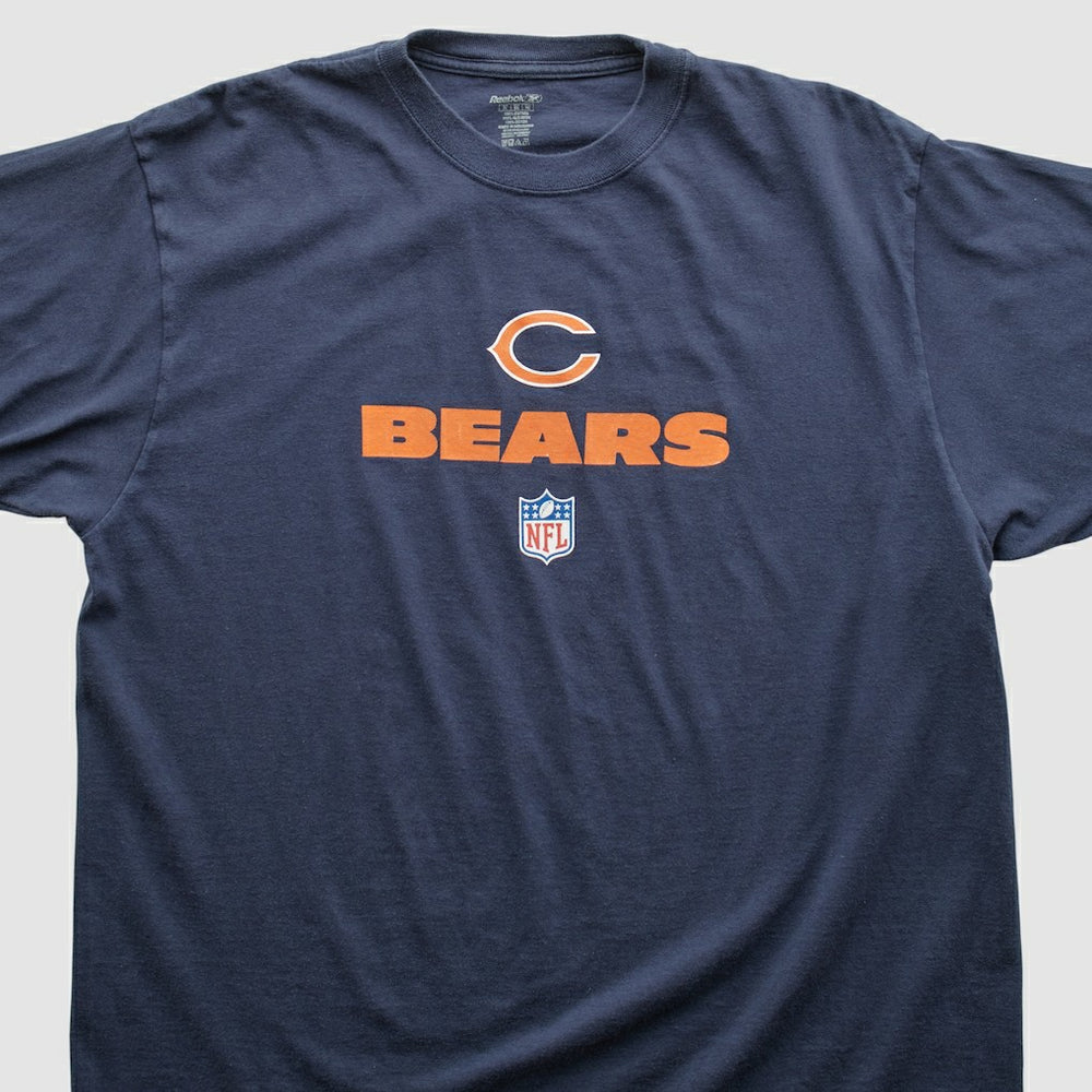 Chicago Bears Reebok 2000s T-shirt Navy Vintage - Fanatics