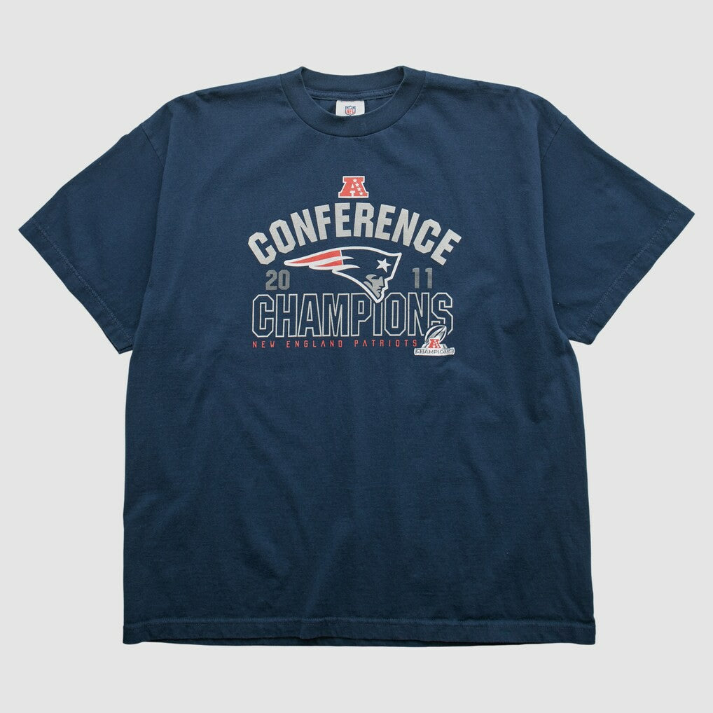 New England Patriots NFL 2011 T-shirt Navy Vintage - Fanatics