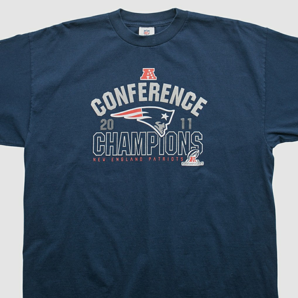 New England Patriots NFL 2011 T-shirt Navy Vintage - Fanatics