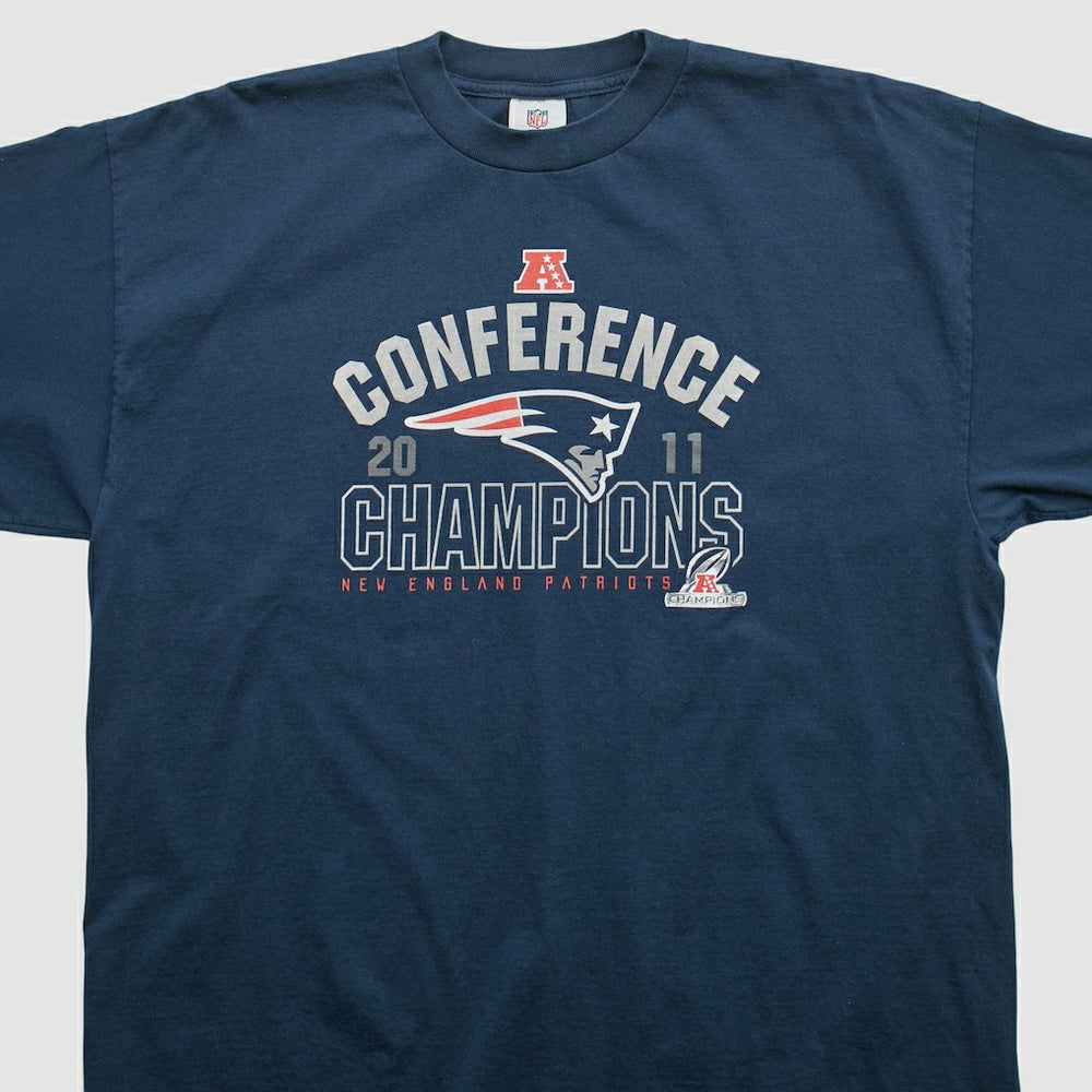 New England Patriots NFL 2011 T-shirt Navy Vintage - Fanatics
