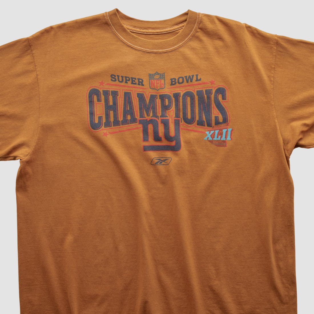 New York Giants Reebok 2008 T-shirt Orange Vintage - Fanatics
