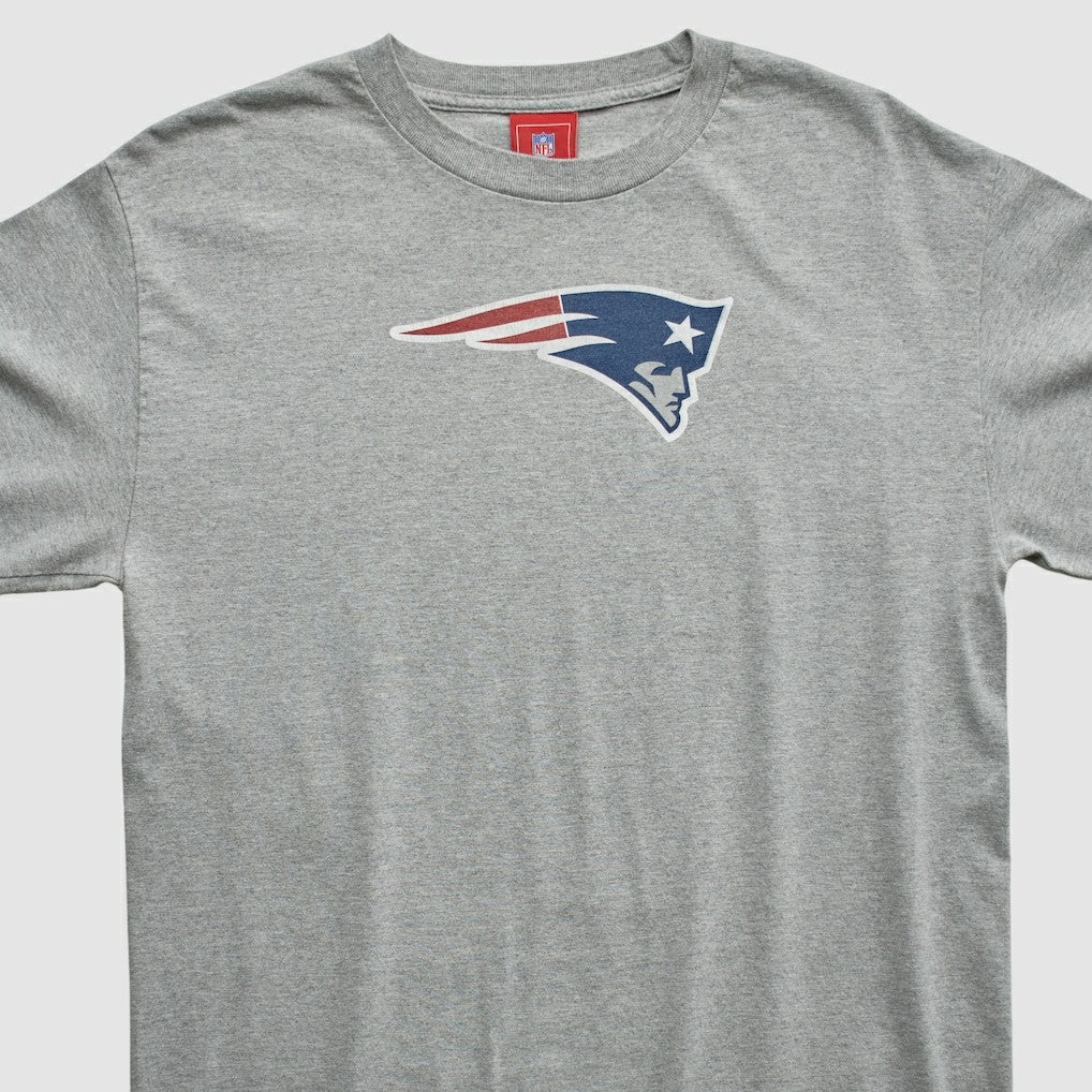 New England Patriots NFL 2000s Long Sleeve T-shirt Heather Gray Vintage - Fanatics