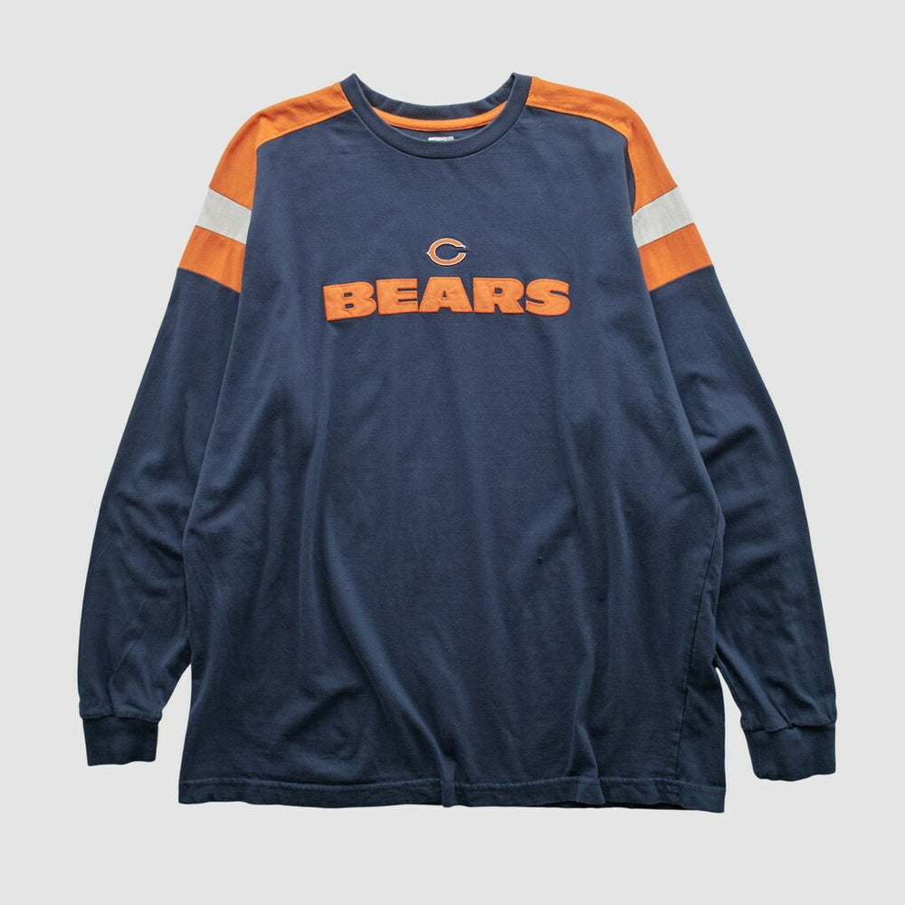 Chicago Bears NFL 2000s Long Sleeve T-shirt Navy Vintage - Fanatics