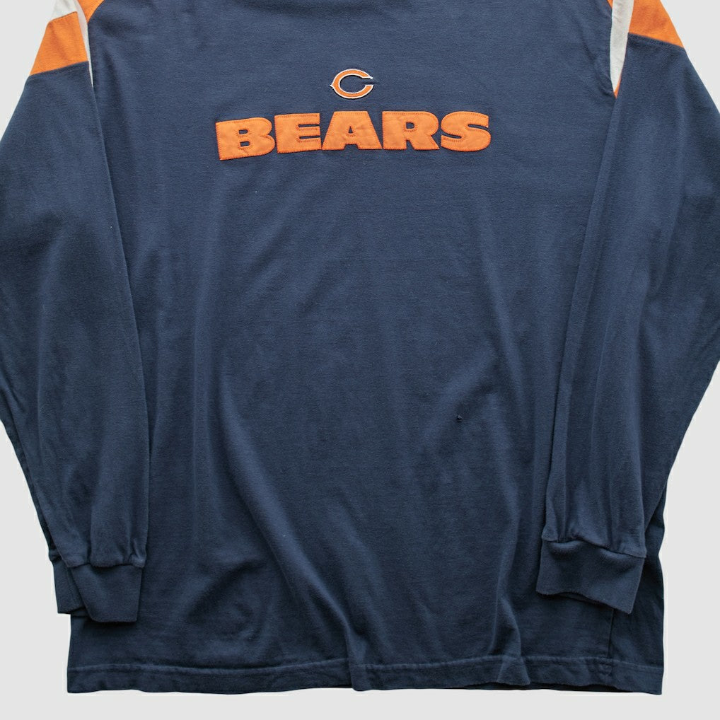 Chicago Bears NFL 2000s Long Sleeve T-shirt Navy Vintage - Fanatics