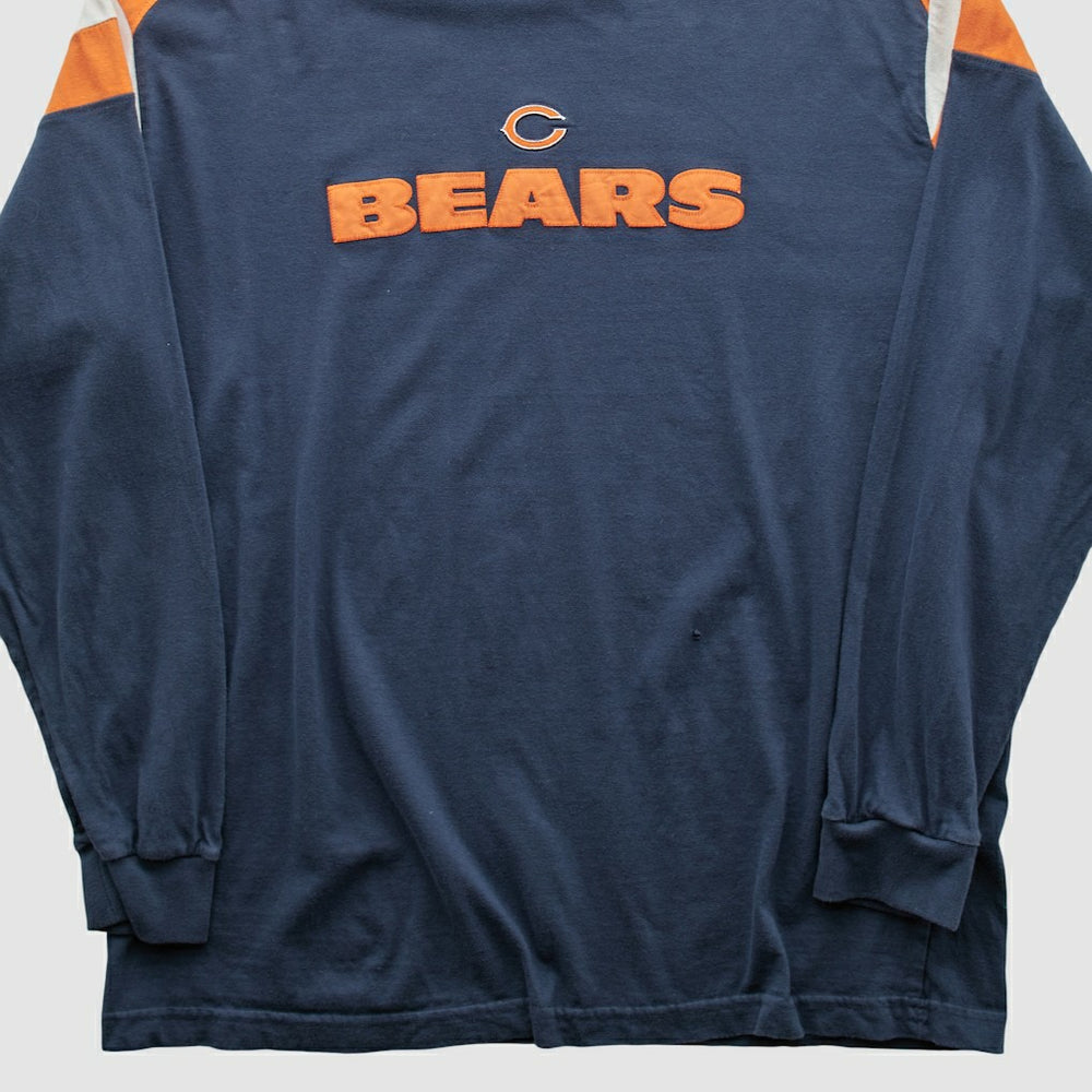 Chicago Bears NFL 2000s Long Sleeve T-shirt Navy Vintage - Fanatics