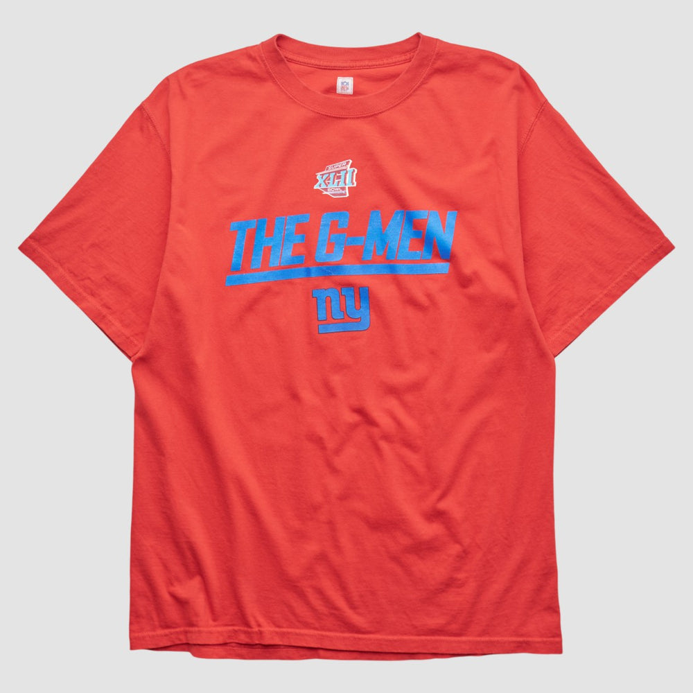 New York Giants NFL 2008 T-shirt Red Vintage - Fanatics