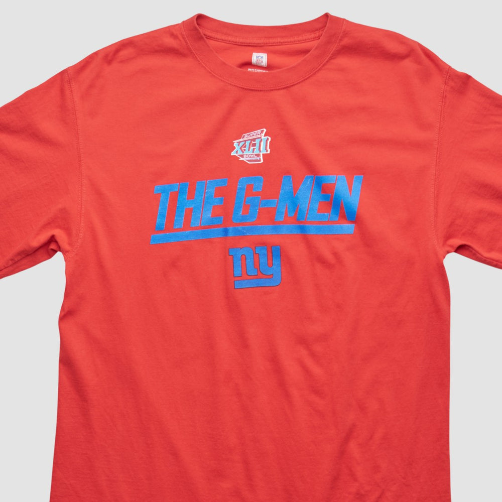 New York Giants NFL 2008 T-shirt Red Vintage - Fanatics