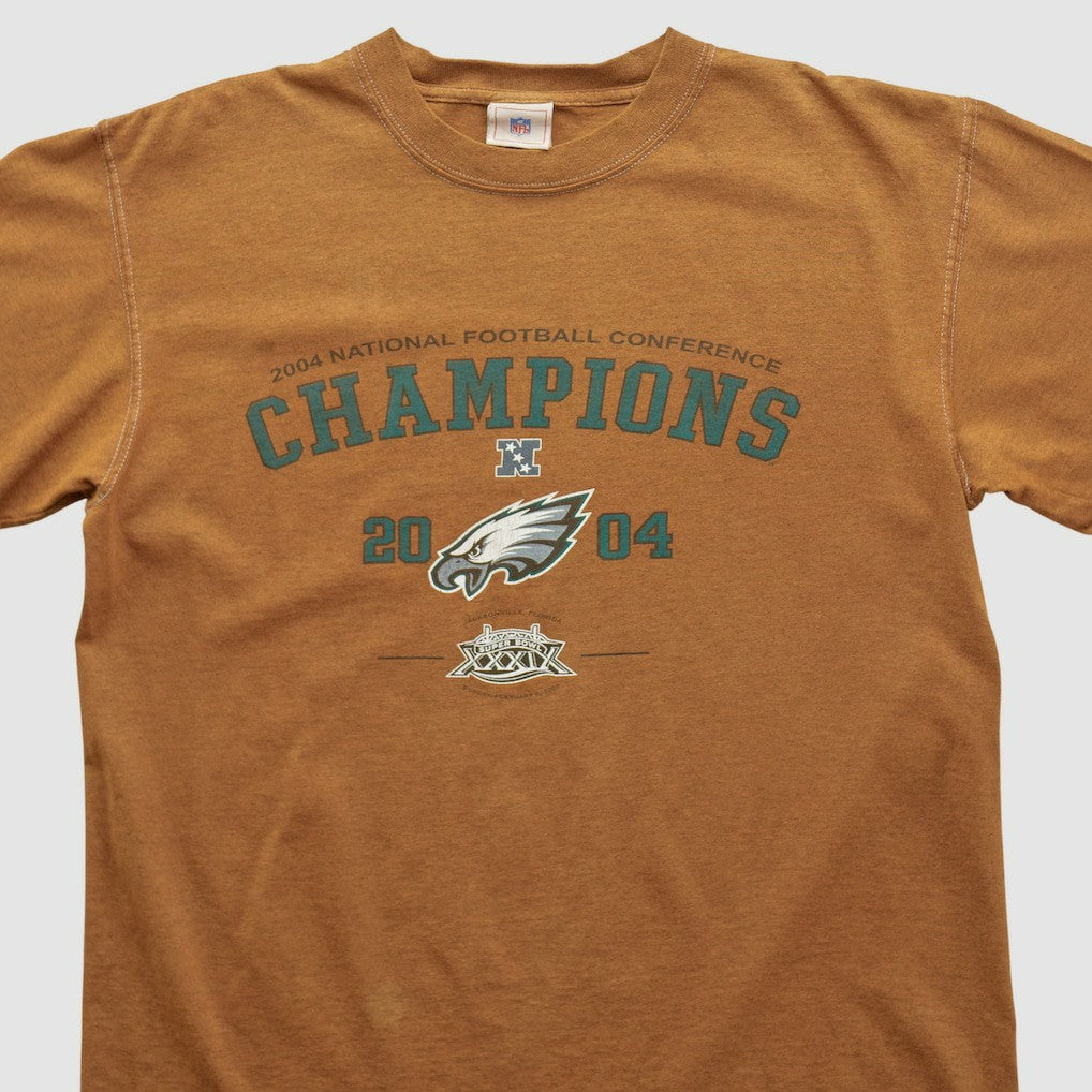 Philadelphia Eagles NFL 2004 T-shirt Brown Vintage - Fanatics