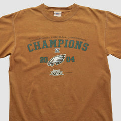 Philadelphia Eagles NFL 2004 T-shirt Brown Vintage - Fanatics