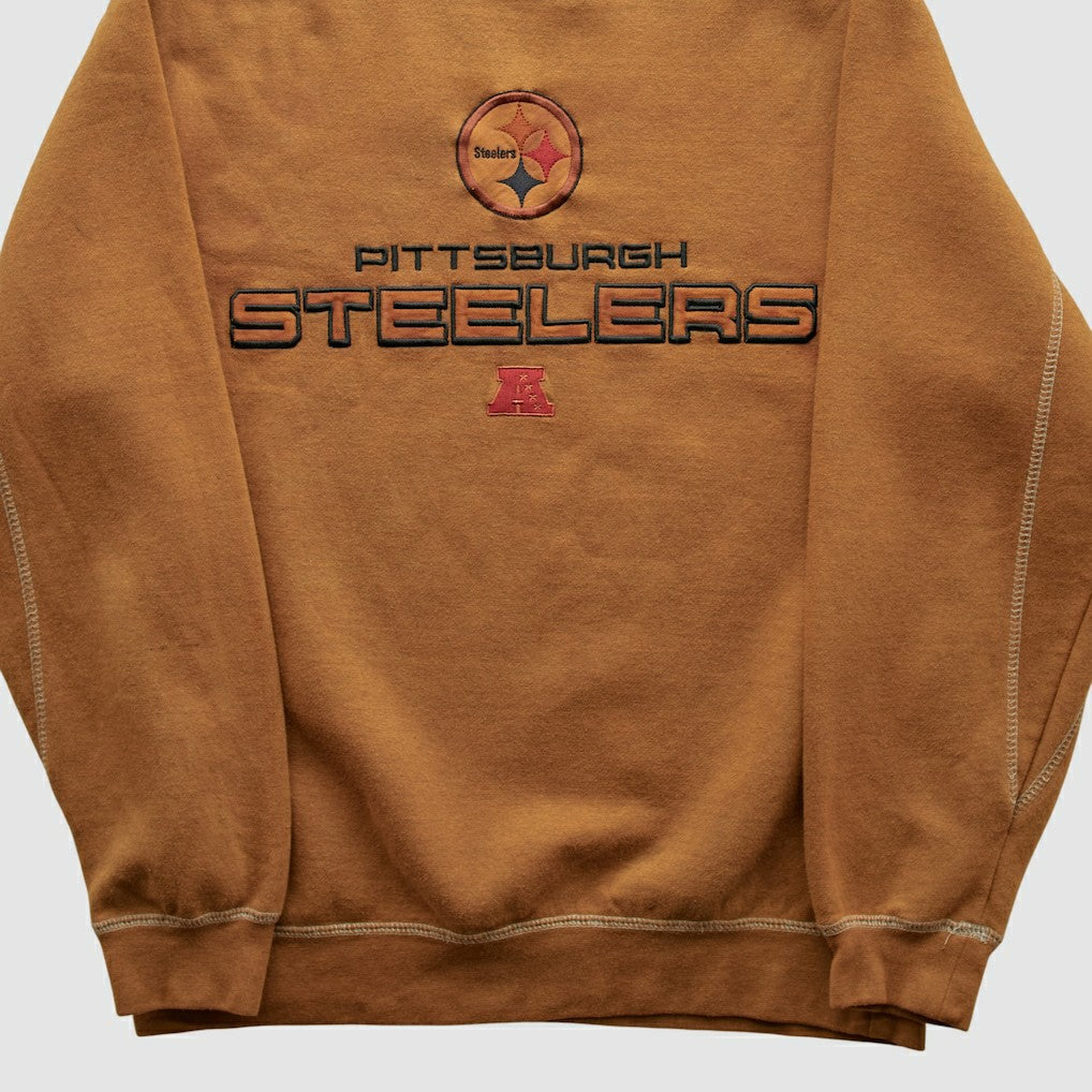 Pittsburgh Steelers Team Edition Apparel 2010s Pullover Sweatshirt Brown Vintage - Fanatics