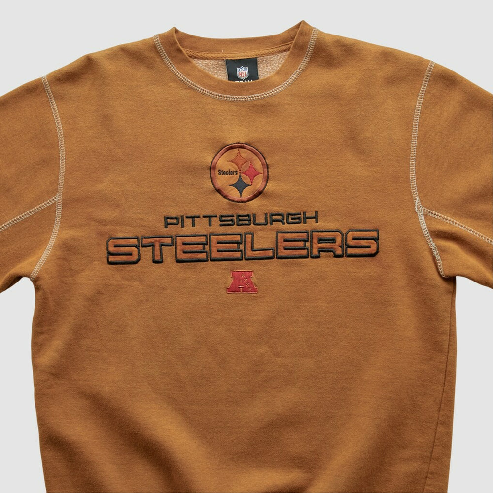 Pittsburgh Steelers Team Edition Apparel 2010s Pullover Sweatshirt Brown Vintage - Fanatics