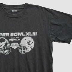 Superbowl XLIII NFL 2009 T-shirt Black Vintage - Fanatics