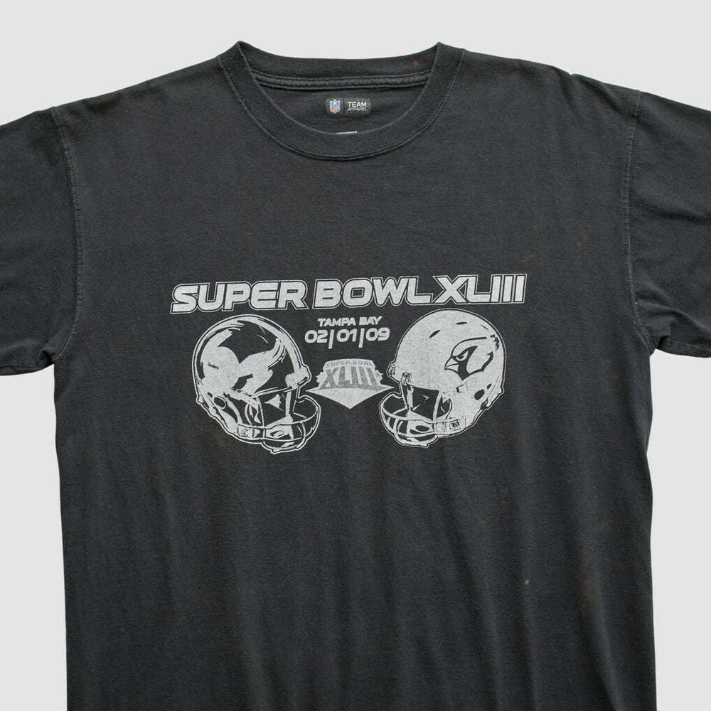 Superbowl XLIII NFL 2009 T-shirt Black Vintage - Fanatics