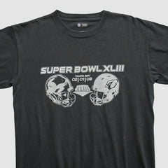 Superbowl XLIII NFL 2009 T-shirt Black Vintage - Fanatics
