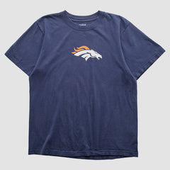 Denver Broncos Reebok 2000s T-shirt Navy Vintage - Fanatics