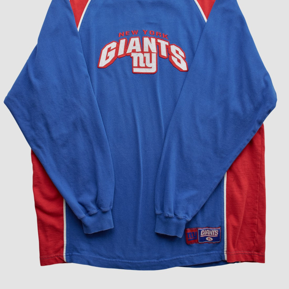 New York Giants NFL 2000s Long Sleeve T-shirt Blue Vintage - Fanatics